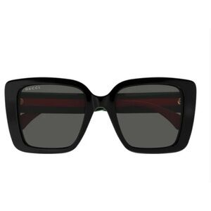 GUCCI GG1861S 001 Black Green Red/ Grey Lens Women Sunglasses 53-20-145